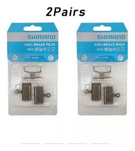 Imagem de 2 Pares Pastilha Freio Shimano G02s Deore Slx Xt Resina G01s