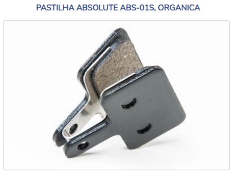 Imagem de 2 Pares Pastilhas de Freio Absolute Orgânica serve Shimano MT200 Alívio M315 M395