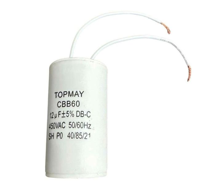 Imagem de 2 pçs  capacitor de partida acv 12uf x 450v - 12 uf x 450vac