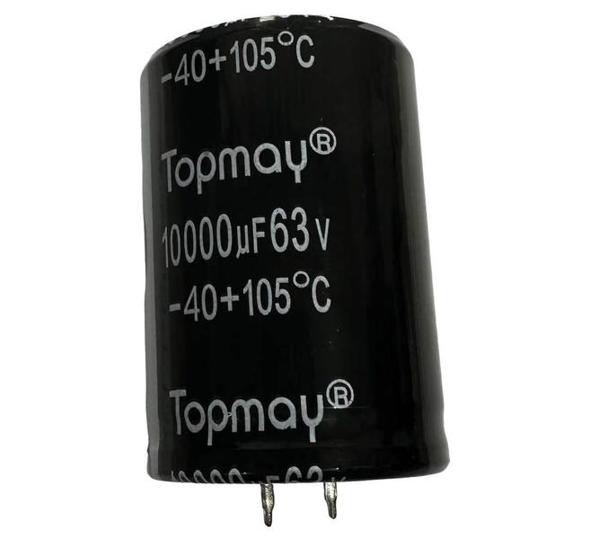 Imagem de 2 PÇS CAPACITOR ELETROLITICO 10000X63V - 10.000UF X 63V - 105º GRAUS