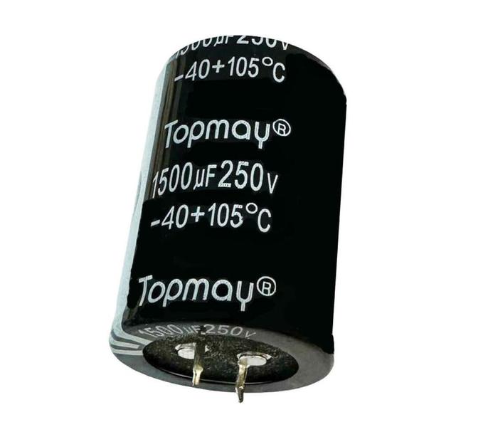 Imagem de 2 PÇS CAPACITOR ELETROLITICO 1500X250V - 1500UF X 250V 105º