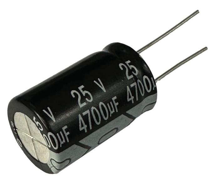 Imagem de 2 PÇS - CAPACITOR ELETROLITICO 4700X25V - 4700UF X 25V 105º