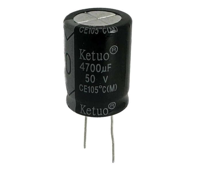 Imagem de 2 PÇS CAPACITOR ELETROLITICO 4700X50V - 4700UF X 50V - 105º