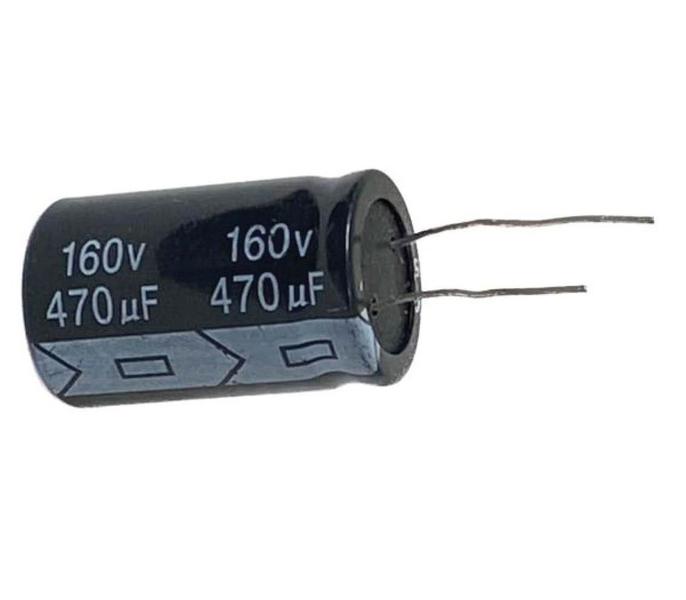 Imagem de 2 pçs - capacitor eletrolitico 470x160v - 470uf x 160v