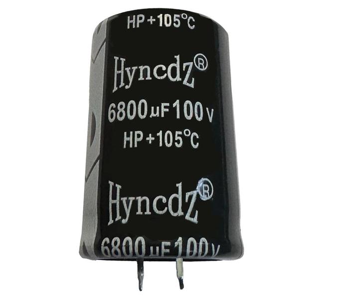 2 PÇS CAPACITOR ELETROLITICO 6800X100V - 6800UF X 100V 105º - HYNCDZ Imagem de 2 PÇS CAPACITOR ELETROLITICO 6800X100V - 6800UF X 100V 105º