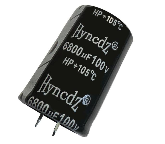 2 PÇS CAPACITOR ELETROLITICO 6800X100V - 6800UF X 100V 105º - HYNCDZ Imagem de 2 PÇS CAPACITOR ELETROLITICO 6800X100V - 6800UF X 100V 105º