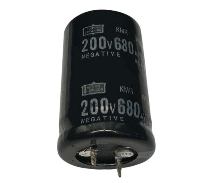 Imagem de 2 pçs - capacitor eletrolitico 680x200v - 680uf x 200v