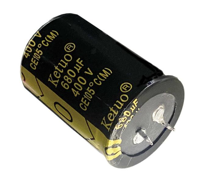 Imagem de 2 pçs capacitor eletrolitico 680x400v - 680uf x 400v 