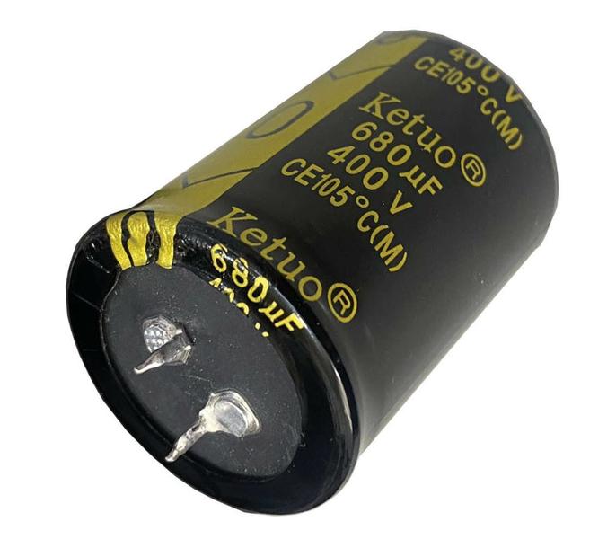 Imagem de 2 pçs capacitor eletrolitico 680x400v - 680uf x 400v 