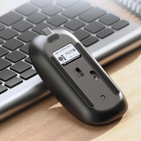 Imagem de 2 peças Home mudo mudo mouse office 5.0 mouse bluetooth adequado para notebook tablet celular