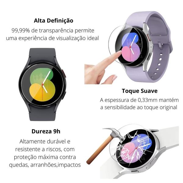 Imagem de 2 Películas Vidro anti impacto Para Galaxy Watch5 40 SM-R900