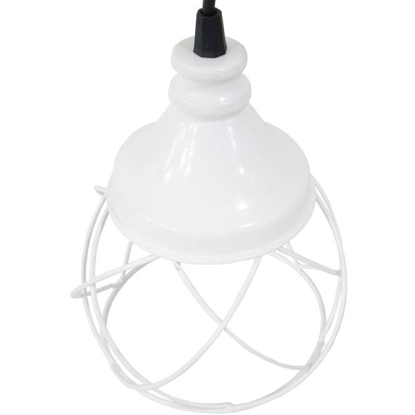 Imagem de 2 Pendentes Aramado Esfera Balonê Lustre Luminária Teto Regulável Sala Cozinha Industrial Agp