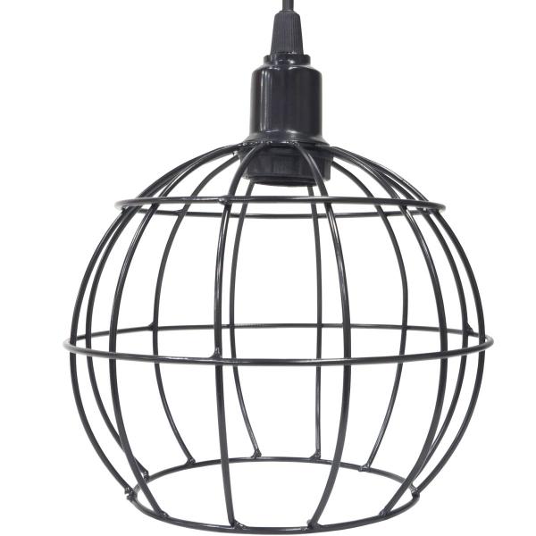 Imagem de 2 Pendentes Aramado Globo Luminária Lustre Luxo Teto Retrô Vintage Balcão Agp Ilumini Industrial