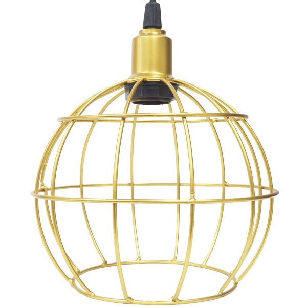 Imagem de 2 Pendentes Aramado Globo Luminária Lustre Luxo Teto Retrô Vintage Balcão Agp Ilumini Industrial