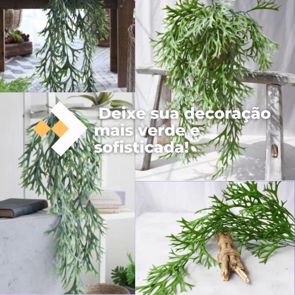 2 Pendentes Chifre De Veado Artificial Jardim Vertical - Vai de Tech Imagem de 2 Pendentes Chifre De Veado Artificial Jardim Vertical