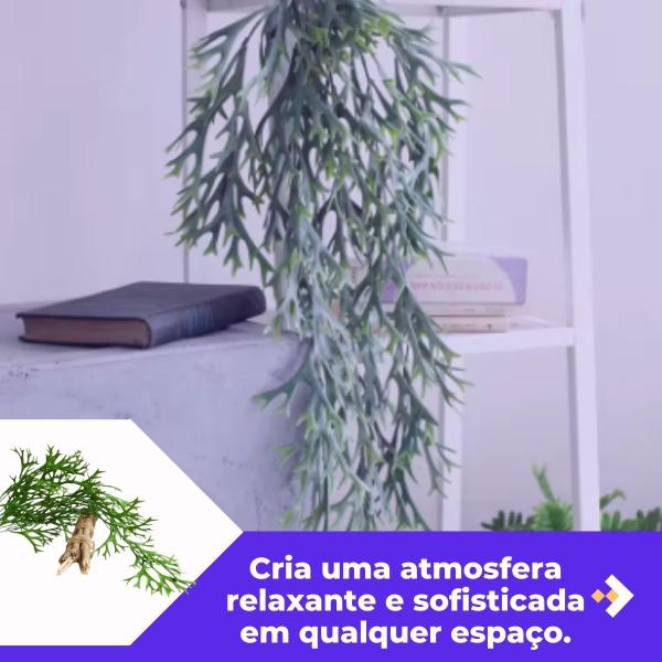 2 Pendentes Chifre De Veado Artificial Jardim Vertical - Vai de Tech Imagem de 2 Pendentes Chifre De Veado Artificial Jardim Vertical