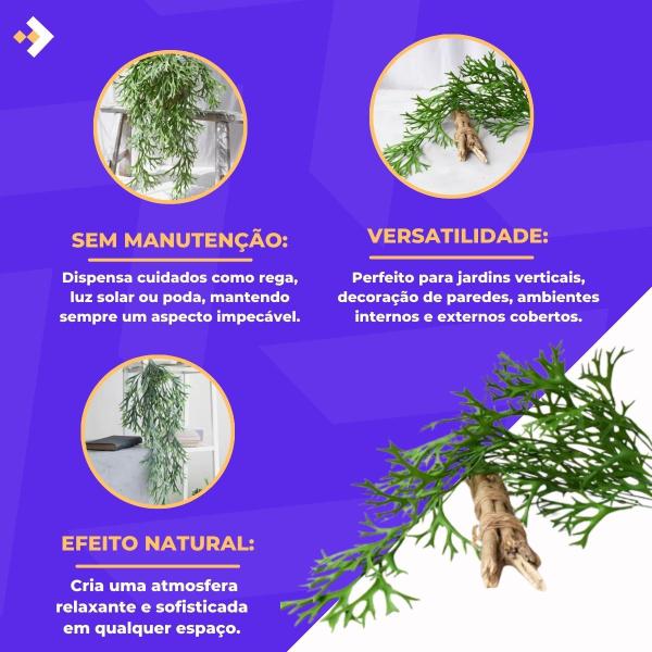2 Pendentes Chifre De Veado Artificial Jardim Vertical - Vai de Tech Imagem de 2 Pendentes Chifre De Veado Artificial Jardim Vertical