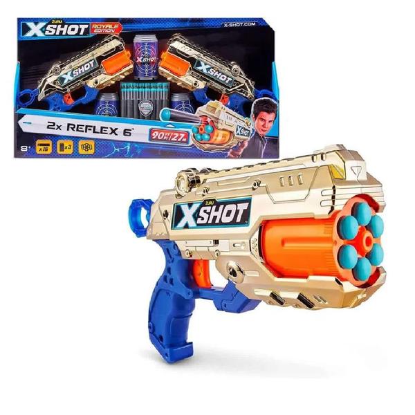 2 Pistolas Lançadores Lança Dardo Lançadores X-Shot Royale - Zuru Xshot Imagem de 2 Pistolas Lançadores Lança Dardo Lançadores X-Shot Royale