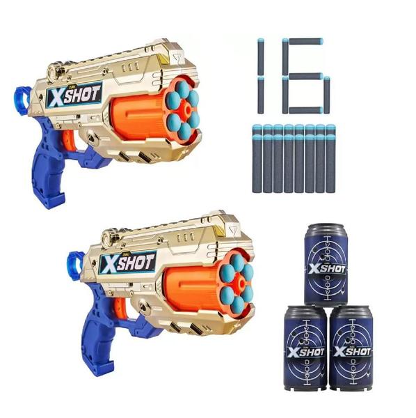 2 Pistolas Lançadores Lança Dardo Lançadores X-Shot Royale - Zuru Xshot Imagem de 2 Pistolas Lançadores Lança Dardo Lançadores X-Shot Royale
