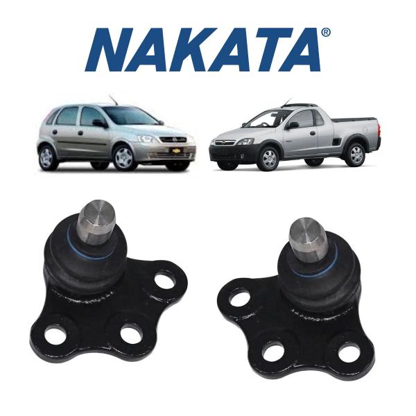 Imagem de 2 Pivô Da Suspensão Nakata Dianteiro Chevrolet Montana 2004 A 2010