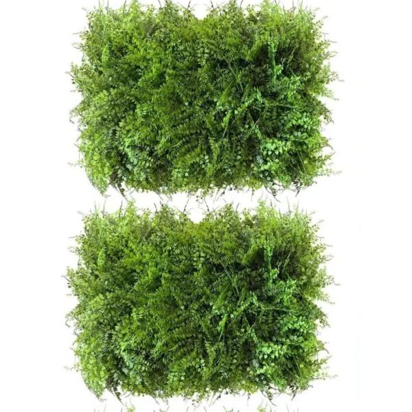 Imagem de 2 Placas De Grama Artificial Premium 60x40 Jardim Vertical