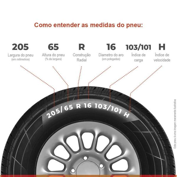 Imagem de 2 Pneu 205/65R16C Continental ContiVanContact 100 103/101H