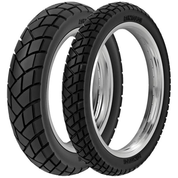 Imagem de 2 Pneu Moto Rinaldi 120/80-18 62s 90/90-21 54s R34