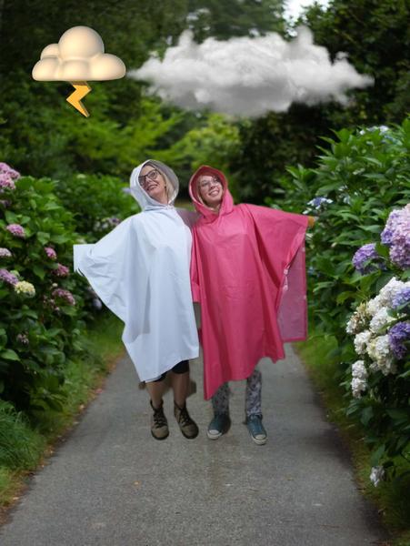 Imagem de 2 Ponchos Capas Chuva Emergência Camping Tamanho Único Color