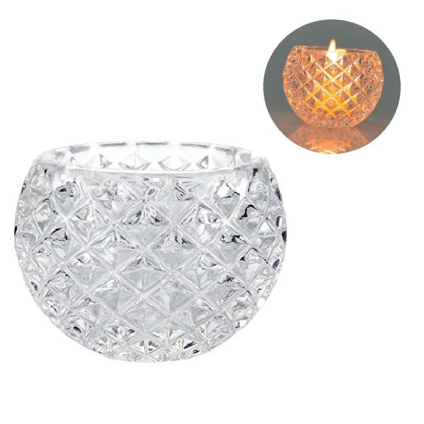 2 Porta Velas Castiçal de Vidro Cristal Enfeite Decorativo - Equipe Y Imagem de 2 Porta Velas Castiçal de Vidro Cristal Enfeite Decorativo