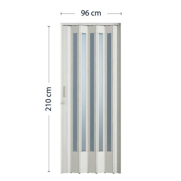 Imagem de 2 Portas Sanfonadas de PVC 210x96cm Branco