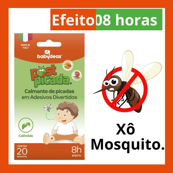 Imagem de 2 Post Picada Adesivo Calmante Alívio Para Picada De Mosquitos E Insetos