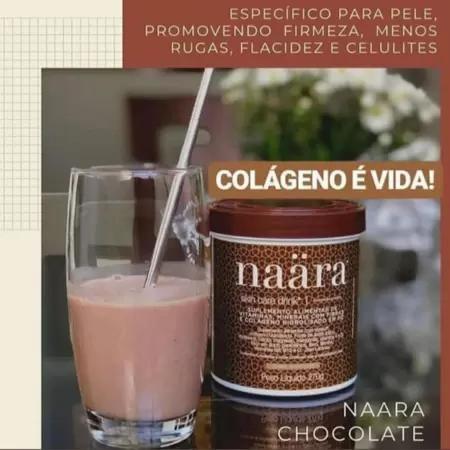 Imagem de  2 Pote Naara Colágeno Sabor Chocolate De 270g 