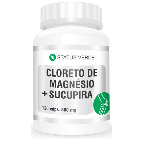 Imagem de 2 Potes Cloreto de Magnésio P.a + Sucupira Status Verde - Kit 240 Cápsulas de 500mg