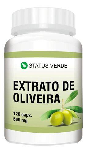 Imagem de 2 Potes Extrato De Oliveira Status Verde - Kit 240 Cápsulas de 500mg