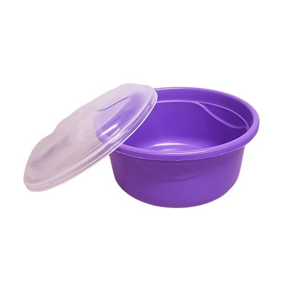 Imagem de 2 Potes Organizador Redondo Cozinha 700Ml Com Tampa Roxo