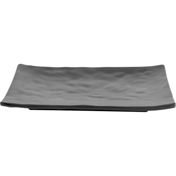 2 Pratos para Sushi Retangulares em Melamina 20x14cm Preto Gourmet Mix para Servir Comida Japonesa Imagem de 2 Pratos para Sushi Retangulares em Melamina 20x14cm Preto Gourmet Mix para Servir Comida Japonesa