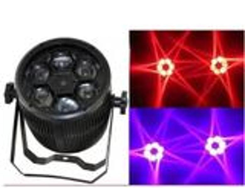 Imagem de 2 Projetor Beam Mini Bee Eye 6 Leds 12w Rgbw Quadriled Dmx