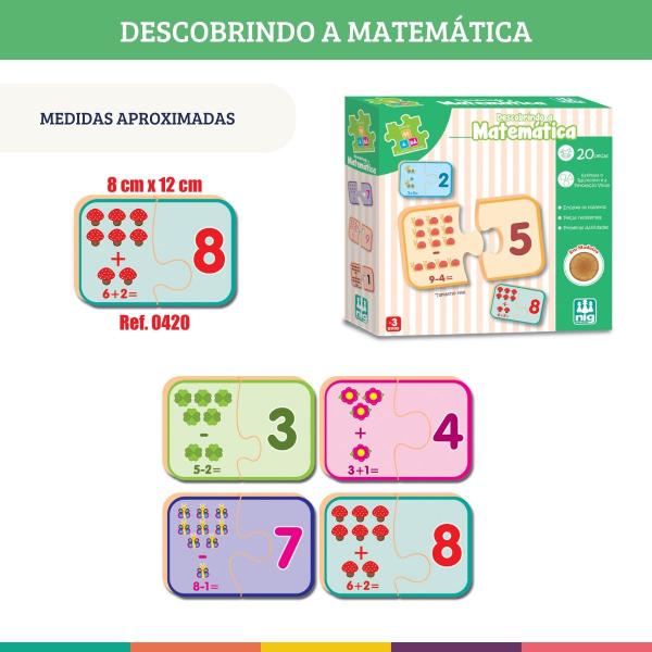 Imagem de 2 Quebra-cabeças Pedagógicos Alfabeto E Matemática 0420 0421