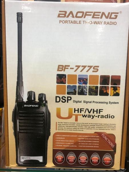 Imagem de 2 Radios Comunicação Ht Uhf Vhf 16 Canais Antena 12km 777s