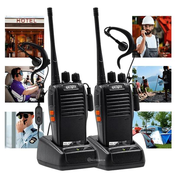 Imagem de 2 Rádios Walkie-Talkie de 16 Canais para Aventura Kit de Comunicação BOM5700