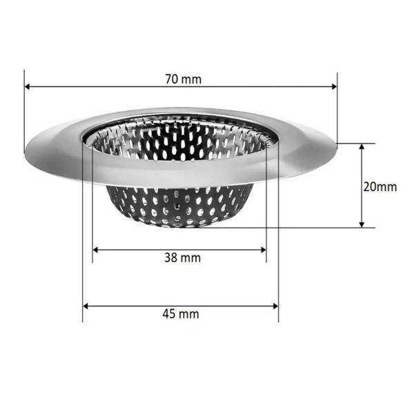 Imagem de 2 Ralinhos Pia Inox Ralo Lavatório 7,2 Cozinha Cuba Pia Lavabo Banheiro Tanque