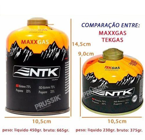 Imagem de 2  Refil De Gás Cartucho Maxxgas Nautika 450g Tekgas Grande