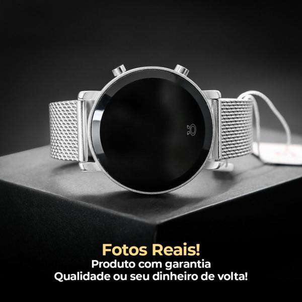Imagem de 2 Relógios Digitais Femininos em Aço Inox, Tela em LED - Dourado e Prateado, Ideal para Presentear