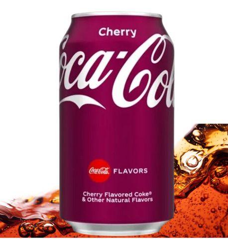 2 Rerigererantes Importado Coca Cola Cherry & Vanilla 330ml Imagem de 2 Rerigererantes Importado Coca Cola Cherry & Vanilla 330ml