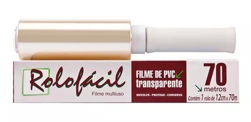 Imagem de 2 rolo fácil filme pvc clinica tatuador estetica 12 x 70 mts