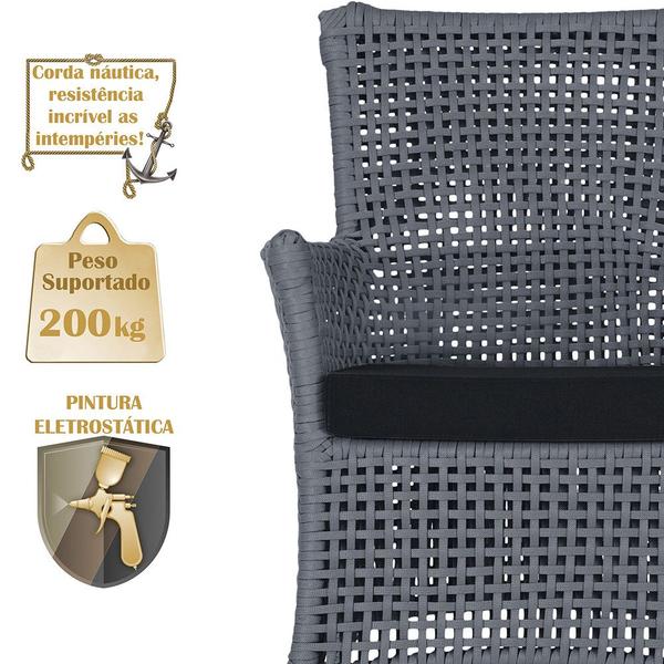 2 Sofás Área Externa Igapó Alumínio Pintura Fendi Corda Náutica Estofado Impermeável 12 - Trama Móveis Imagem de 2 Sofás Área Externa Igapó Alumínio Pintura Fendi Corda Náutica Estofado Impermeável 12