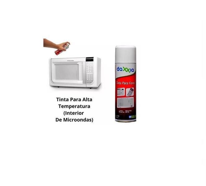 Imagem de 2 Spray Tinta Branca Forno Microondas Daxxia 300ml