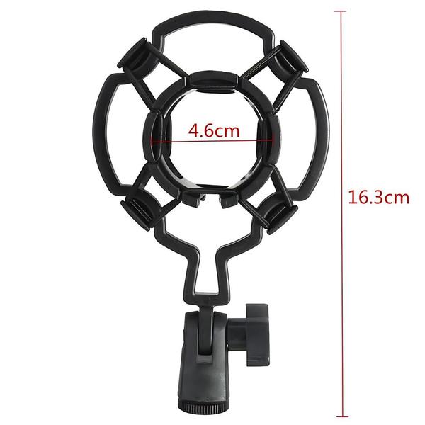 Imagem de 2 Suporte Aranha Shock Mount P/ Microfone Condensador Bm800