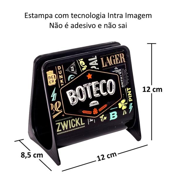 Imagem de 2 Suporte de Guardanapo Estampa de Boteco para Casa Bares e Restaurantes