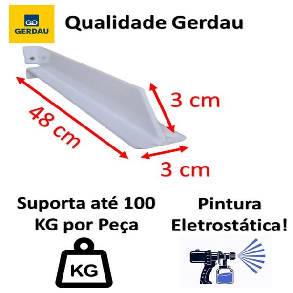 Imagem de 2 Suporte Grapa Para Pia de Chumbar Granito Ferro T 50 cm